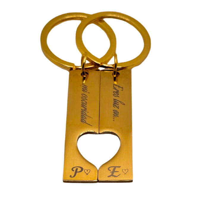 Set de 2 llaveros personalizados