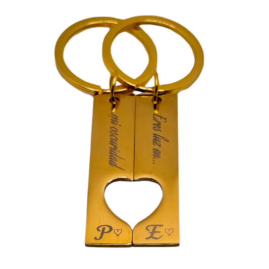 Set de 2 llaveros personalizados