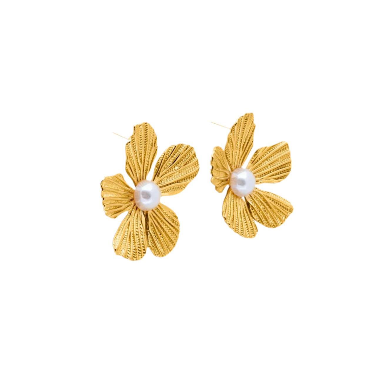 Pendientes Perla Floral